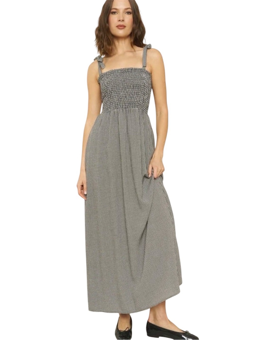 Whimsy & Row Sophie Gingham Maxi Sundress